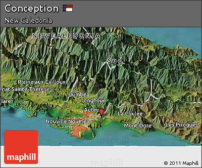Satellite Panoramic Map of Conception