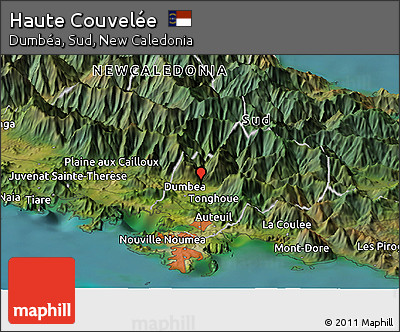 Satellite Panoramic Map of Haute Couvelée
