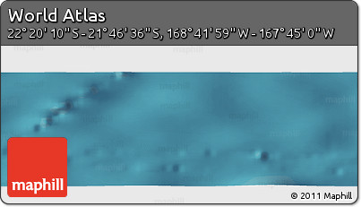 Satellite Panoramic Map of the Area around 22° 3' 23" S, 168° 13' 29" W