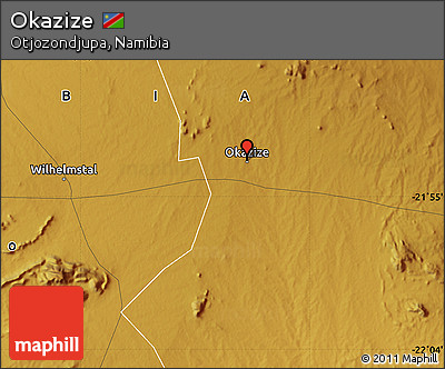 Physical Map of Okazize