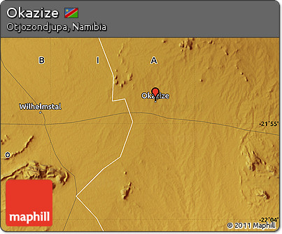 Physical Map of Okazize