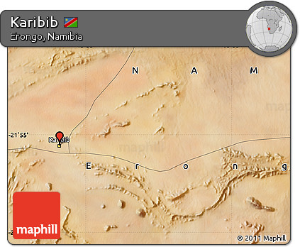 Satellite Map of Karibib