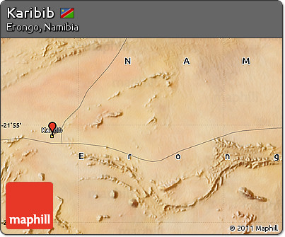 Satellite Map of Karibib