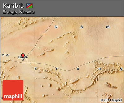 Satellite Map of Karibib