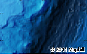 Physical Map of the area around 22° 3' 23" S, 174° 10' 30" W