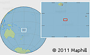 Savanna Style Location Map of the area around 22° 3' 23" S, 179° 16' 30" E