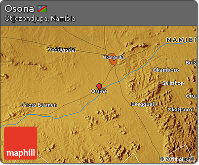 Physical 3D Map of Osona