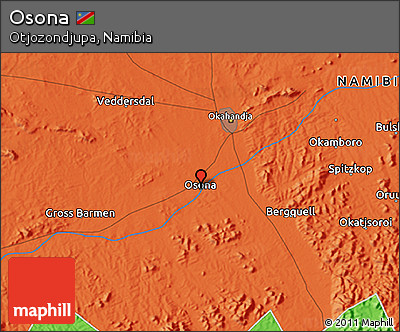 Political 3D Map of Osona
