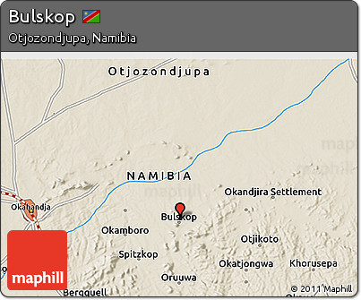 Shaded Relief 3D Map of Bulskop