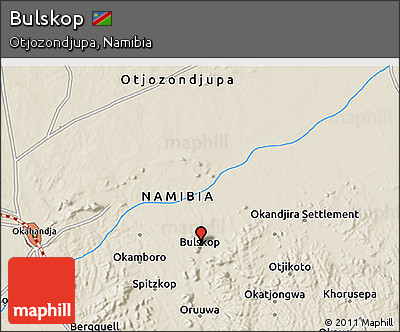 Shaded Relief 3D Map of Bulskop