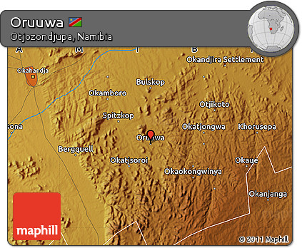 Physical Map of Oruuwa