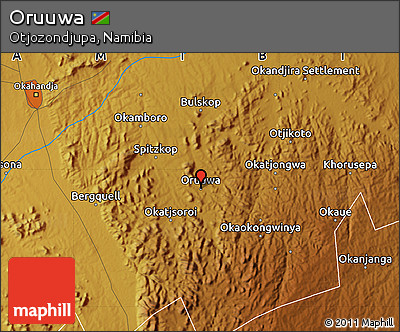 Physical Map of Oruuwa