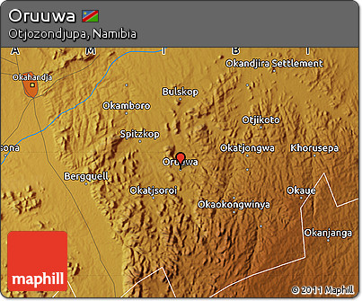 Physical Map of Oruuwa