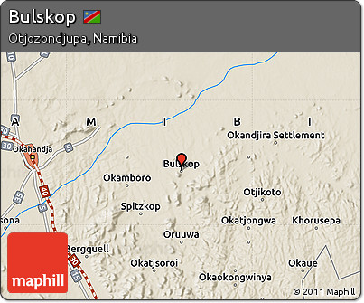 Shaded Relief Map of Bulskop