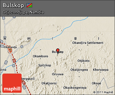 Shaded Relief Map of Bulskop