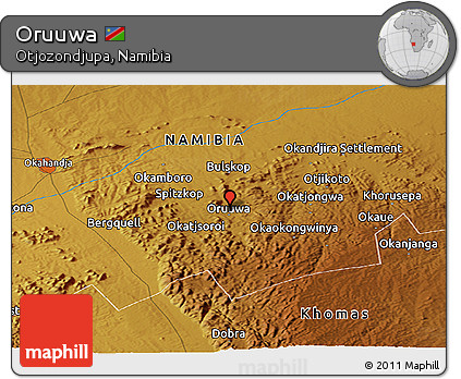 Physical Panoramic Map of Oruuwa