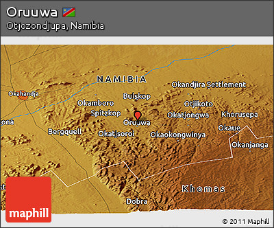 Physical Panoramic Map of Oruuwa