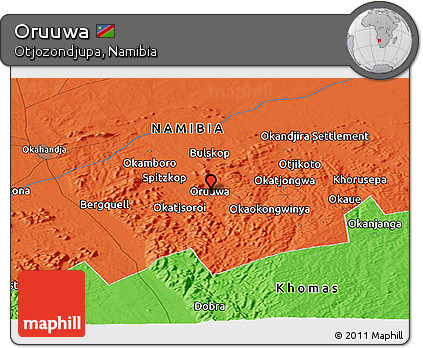 Political Panoramic Map of Oruuwa