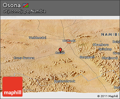 Satellite Panoramic Map of Osona