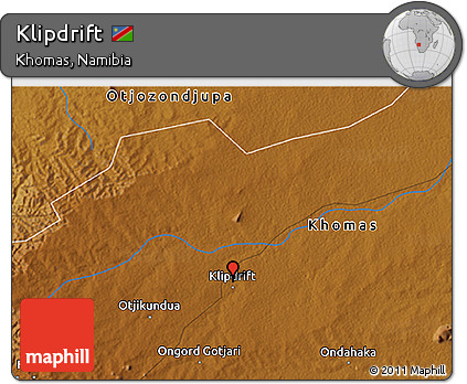 Physical 3D Map of Klipdrift
