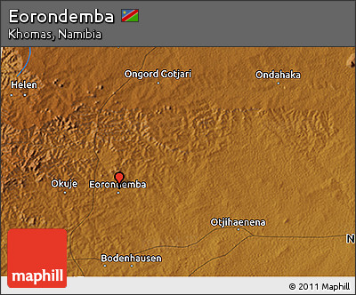 Physical 3D Map of Eorondemba