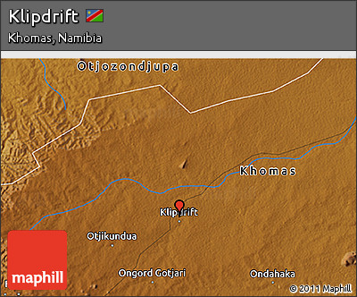 Physical 3D Map of Klipdrift