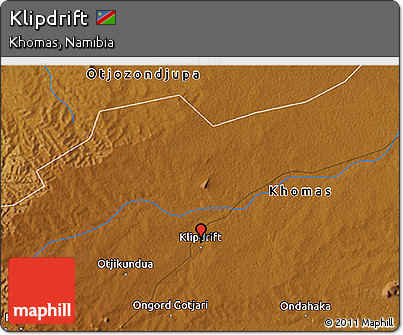 Physical 3D Map of Klipdrift