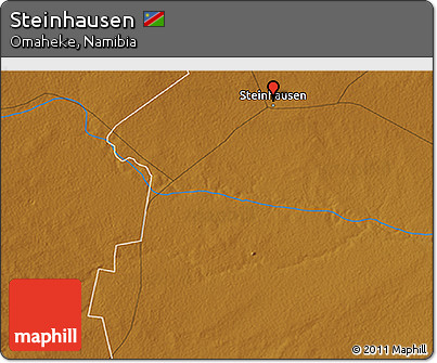 Physical 3D Map of Steinhausen