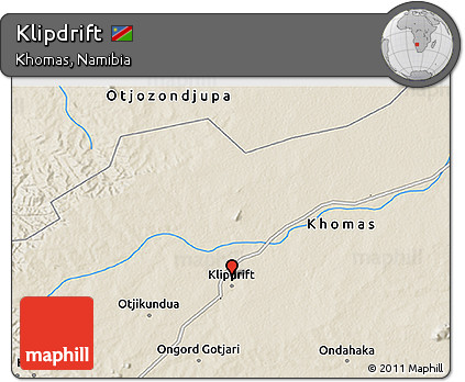 Shaded Relief 3D Map of Klipdrift