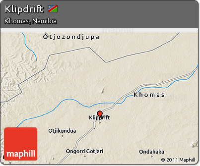 Shaded Relief 3D Map of Klipdrift