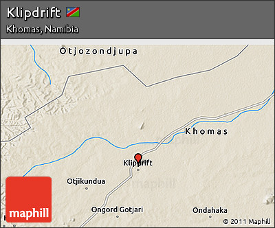 Shaded Relief 3D Map of Klipdrift