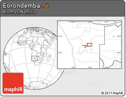 Blank Location Map of Eorondemba