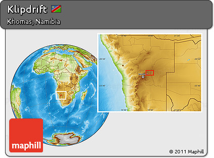 Physical Location Map of Klipdrift