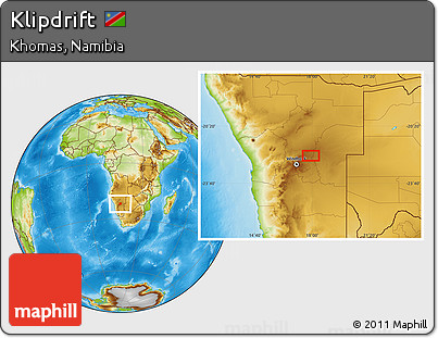 Physical Location Map of Klipdrift
