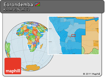 Political Location Map of Eorondemba