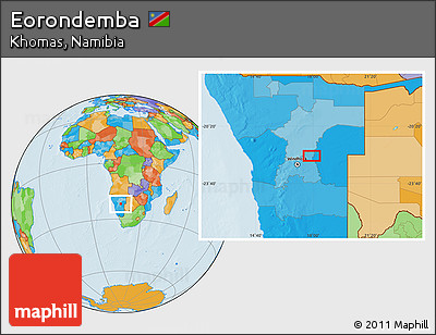 Political Location Map of Eorondemba