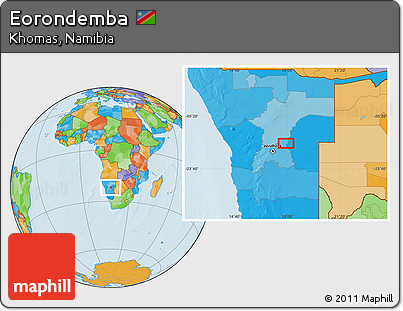 Political Location Map of Eorondemba