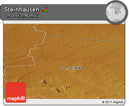 Physical Panoramic Map of Steinhausen