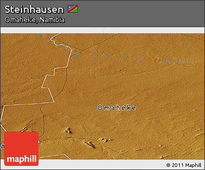 Physical Panoramic Map of Steinhausen