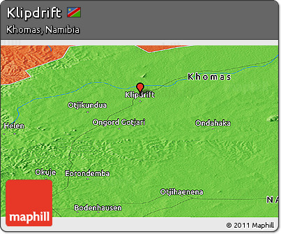Political Panoramic Map of Klipdrift