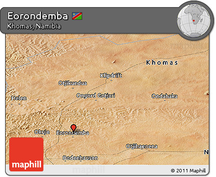 Satellite Panoramic Map of Eorondemba