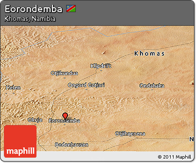 Satellite Panoramic Map of Eorondemba