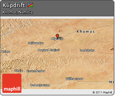 Satellite Panoramic Map of Klipdrift