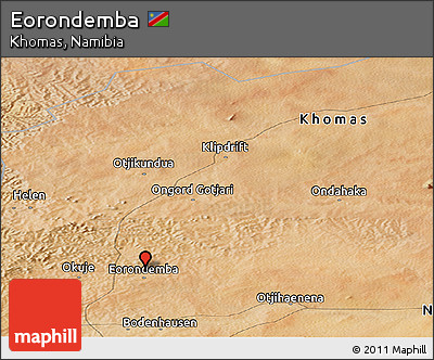 Satellite Panoramic Map of Eorondemba