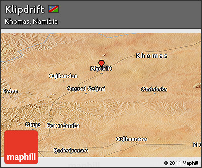 Satellite Panoramic Map of Klipdrift