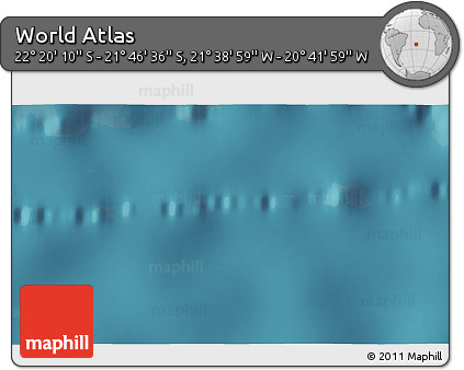 Satellite 3D Map of the Area around 22° 3' 23" S, 21° 10' 29" W