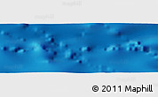 Shaded Relief Panoramic Map of the area around 22° 3' 23" S, 23° 43' 30" W