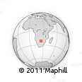 Outline Map of the Area around 22° 3' 23" S, 24° 43' 30" E, rectangular outline
