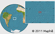 Satellite Location Map of the area around 22° 3' 23" S, 24° 34' 30" W