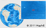 Shaded Relief Location Map of the area around 22° 3' 23" S, 24° 34' 30" W